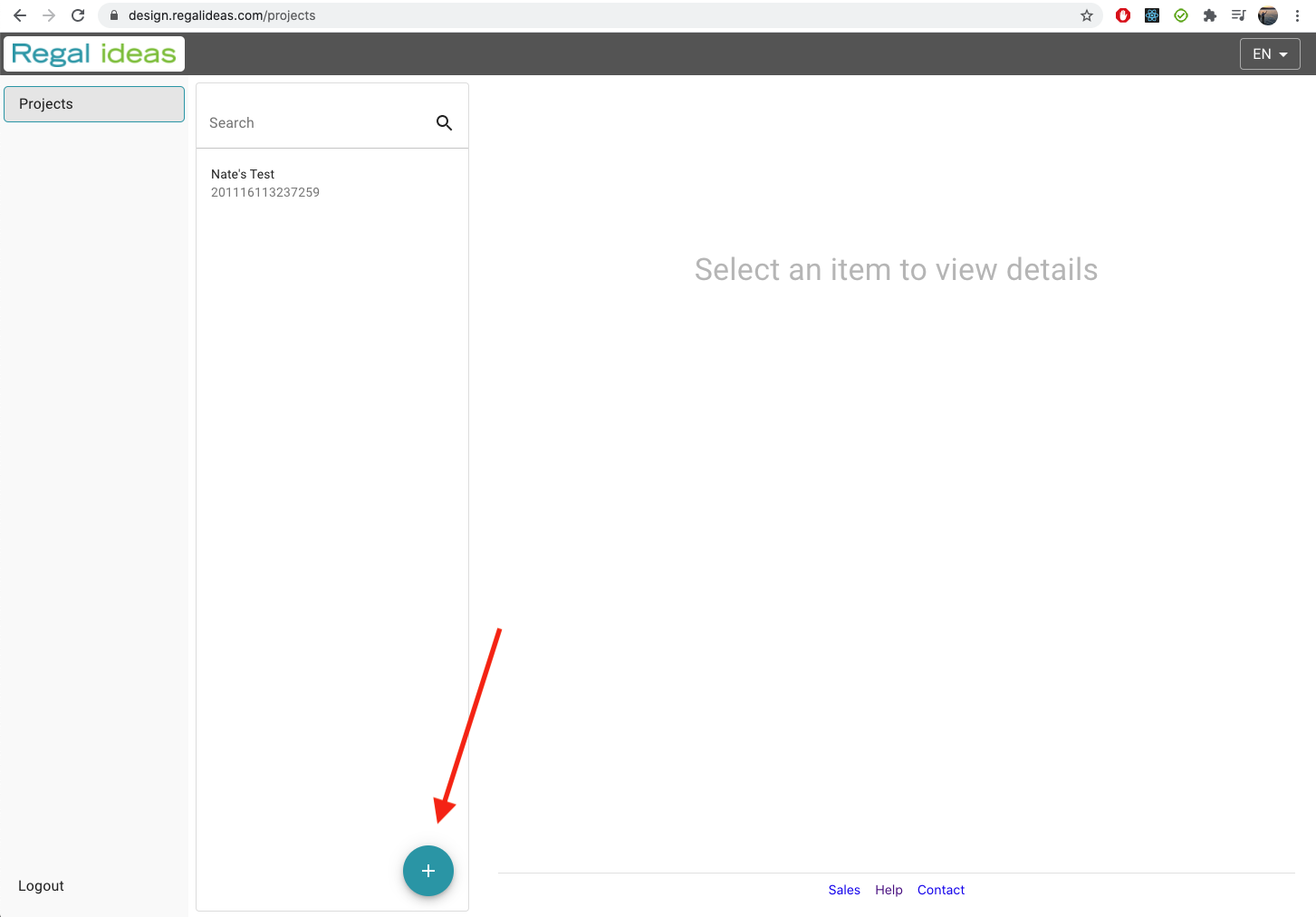 image de départ du projet