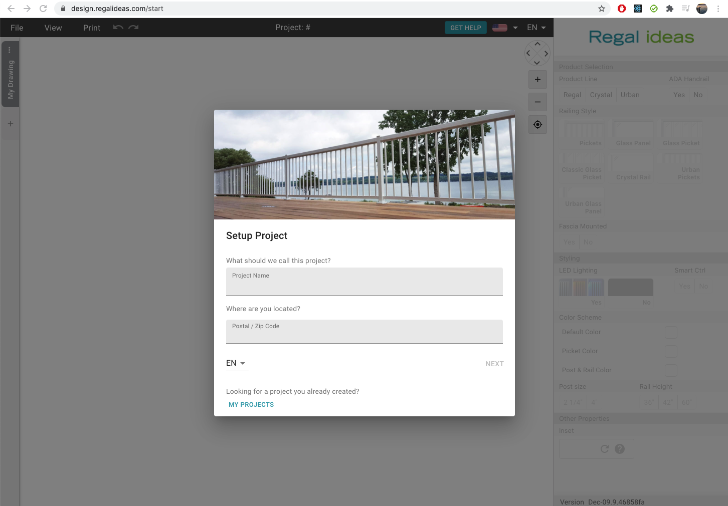 image de départ du projet